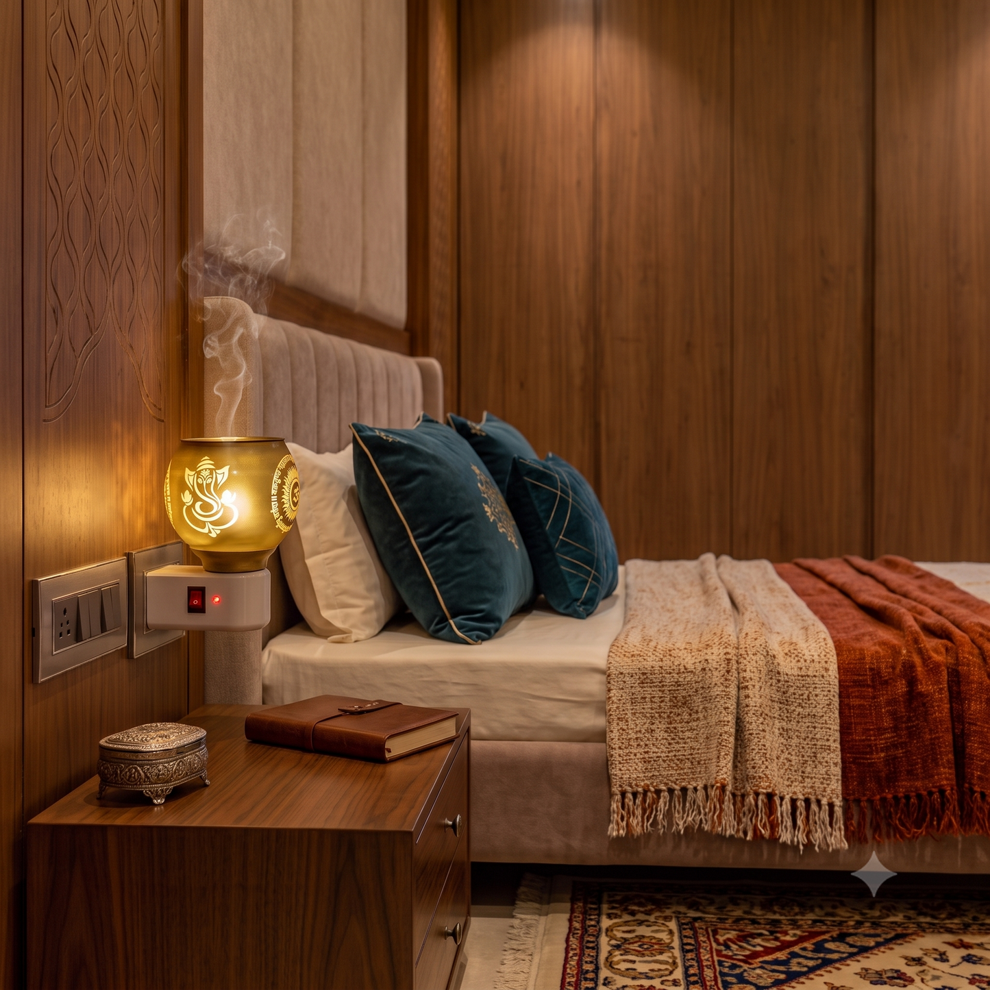 Spiritual Glow Lamp | Electric Kapoor Burner & Decorative Night Light